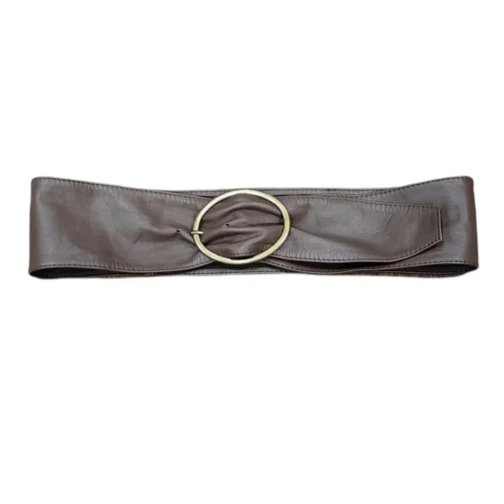 H&M Wide Brown Fashion Waist Belt